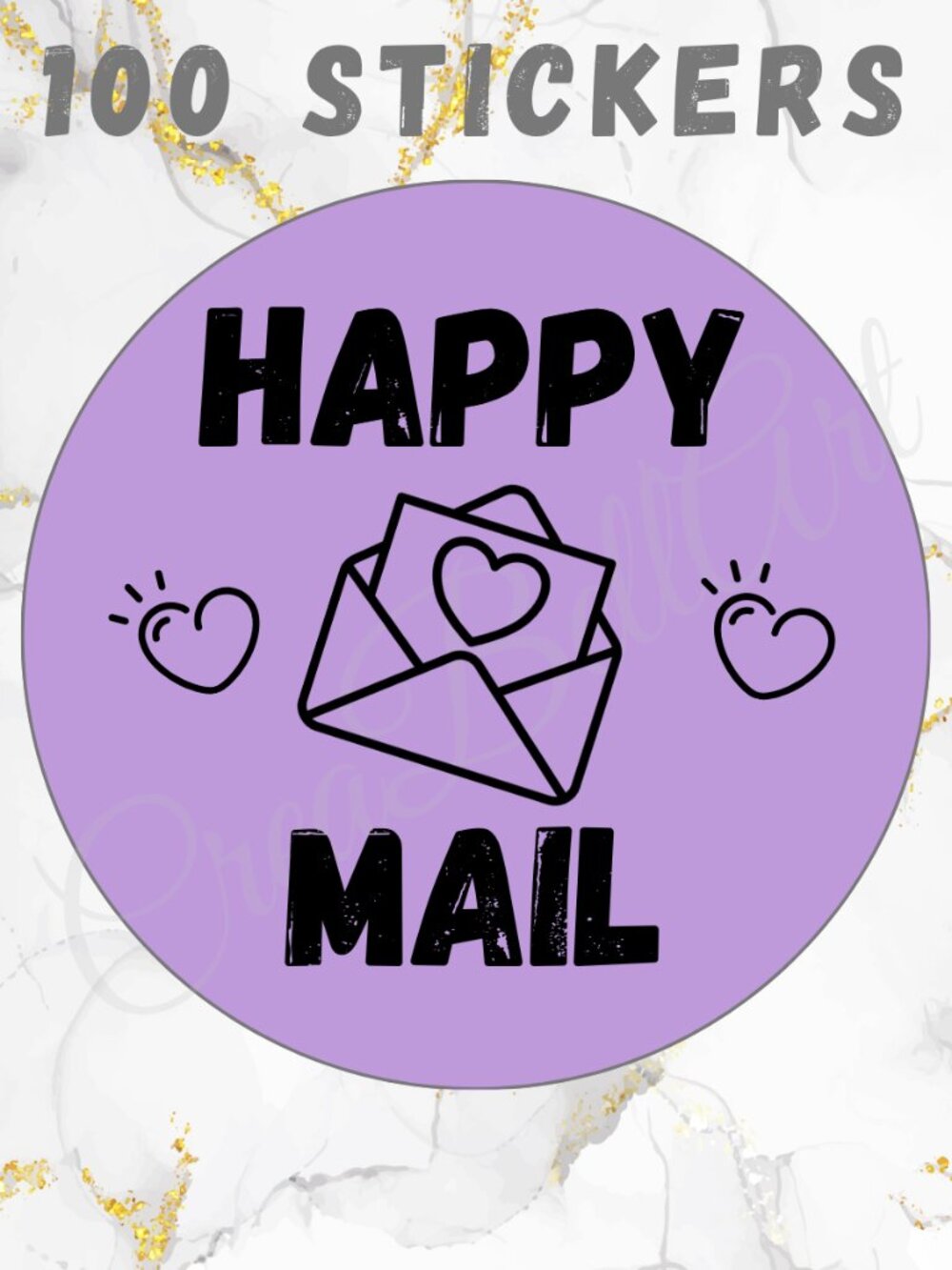 100 Thank You  Stickers | Thermal Stickers 2"